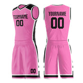 Custom Pink Basketball Uniform Personailzed Printed Athletic Mesh Jersey